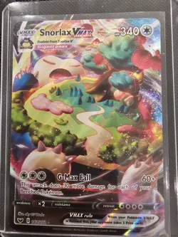 Pokemon Snorlax VMAX Full Art Ultra Rare Holo Sword & Shield 142/202 - Image 1