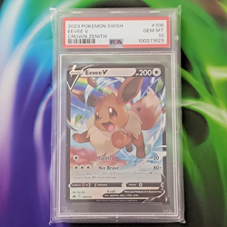 PSA 10 Pokemon SwSh Eevee V Crown Zenith 108 Gem Mint Free Shipping - Image 4