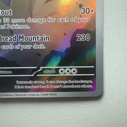 Pokemon TCG Scarlet & Violet Paldea Evolved Tyranitar Holo Card 222/193 Full Art - Image 4