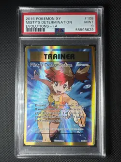 Misty's Determination 108/108 PSA 9 XY Evolutions Pokemon Card - Image 1