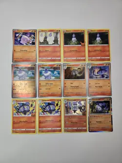 Lot of 12 Litwick Lampent Chandelure Various Pokemon Card Lot Rare Reverse Holo - Image 2