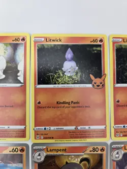 Lot of 12 Litwick Lampent Chandelure Various Pokemon Card Lot Rare Reverse Holo - Image 5