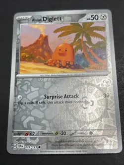Pokemon Alolan Diglett 122/191 Surging Sparks Reverse Holo - Image 1
