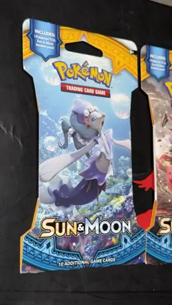 Lot Of 3x - Pokemon Sun And Moon Base Set Sleeved Packs, 2017 - Image 3