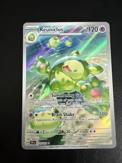 Pokemon Temporal Forces Reuniclus Full Art Illustration Holo IR 171/162 - Image 1