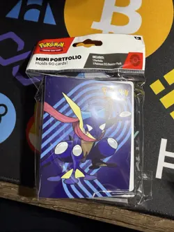Pokemon TCG Greninja Mini Portfolio with Stellar Crown Booster Pack New Sealed - Image 2