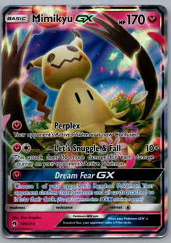 Mimikyu GX 149/214 GX Holo Lost Thunder Pokemon Near Mint (vintage year 2018) - Image 2