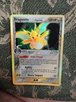 2005 Pokemon Dragonite 3/113 EX Delta Species Reverse Holo Rare NM - Image 1