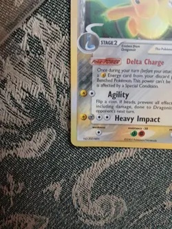 2005 Pokemon Dragonite 3/113 EX Delta Species Reverse Holo Rare NM - Image 4
