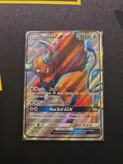 Tauros GX (Full Art) - 144/149 Sun & Moon Base Set Ultra Rare - NM - POKEMON TCG - Image 1