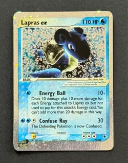 Pokemon Lapras ex Ultra Rare Holo Ruby & Sapphire #99/109 LP 2003 - Image 1