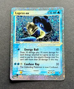 Pokemon Lapras ex Ultra Rare Holo Ruby & Sapphire #99/109 LP 2003 - Image 2