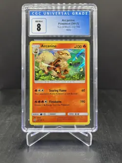 2017 Pokemon Sun & Moon Arcanine Holo CGC 8 #22/149 - Image 1