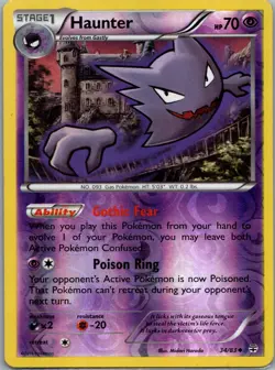Pokemon - Haunter 34/83 Reverse Holo Generations LP - Image 1