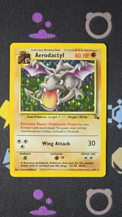 Aerodactyl Holo 1/62 MP PF Pokemon Fossil Series - Image 1