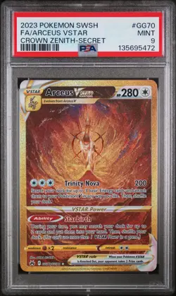2023 POKEMON SWORD & SHIELD CROWN ZENITH SECRET FULL ART/ARCEUS VSTAR PSA 9 - Image 1