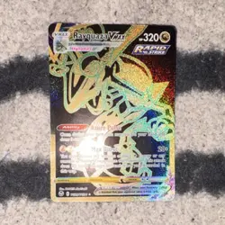 Pokemon Rayquaza VMAX TG29/TG30 Sword & Shield Secret Rare 320 HP 5ban Holo - Image 1