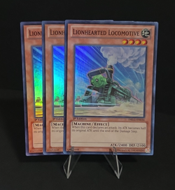 3x (M/NM) - Lionhearted Locomotive - DRLG-EN036 - Super Rare 1st Edition YuGiOh - Image 1