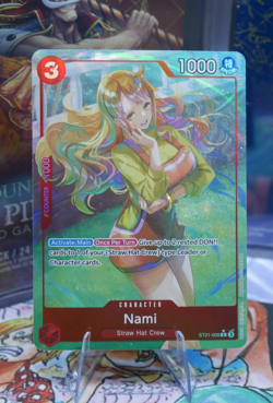 One Piece TCG Gear 5 Starter Deck Nami ST21-009 Alt Art English PROMO - Image 1