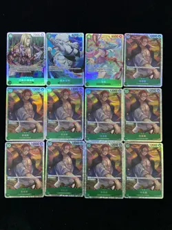 2025 One Piece TCG S-Chinese OP13-023 OP13-028 SR Shanks Uta Holo Lot*12 LU57 - Image 1