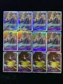 2025 One Piece TCG S-Chinese OP08-074 OP05-074 SR Black Maria Holo Lot*12 LU57 - Image 1