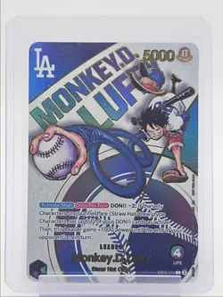 MONKEY D. LUFFY 2025 ONE PIECE DODGERS GIVEAWAY LEADER EB02-010 Q4834 - Image 1