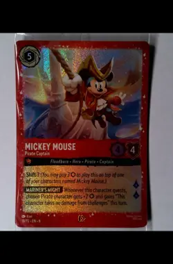Disney Lorcana~ Mickey Mouse: Pirate Captain~ 18/P2 Costco Promo New Sealed - Image 1