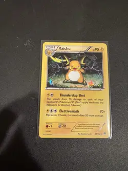 Pokemon TCG Raichu XY BREAKthrough 49/162 Cracked Ice Holo Rare Card Played MP - Image 1