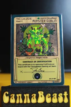 Monter Goblin FullCircle Contract Card 94/100 Cannabeast Gaming TCG - Image 1
