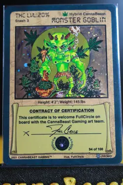 Monter Goblin FullCircle Contract Card 94/100 Cannabeast Gaming TCG - Image 4