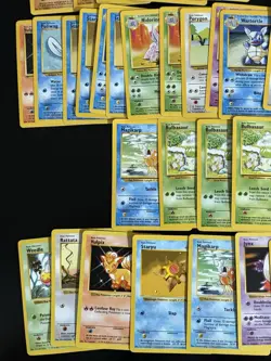Base Set Pokemon Card Lot Mixed Shadowless and Shadowed Cards HP/LP Vintage WOTC - Image 2