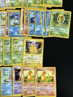 Base Set Pokemon Card Lot Mixed Shadowless and Shadowed Cards HP/LP Vintage WOTC - Image 3