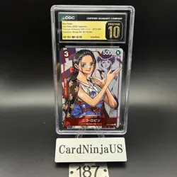 CGC PRISTINE 10 Nico Robin ST01-008 C 25th Edition Parallel ONE PIECE Card Game - Image 1