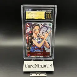 CGC PRISTINE 10 Nico Robin ST01-008 C 25th Edition Parallel ONE PIECE Card Game - Image 1