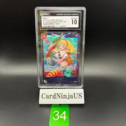 CGC 10 GEM MINT Hibari OP11-010 SR Flagship Battle Prize - ONE PIECE Card Game - Image 1