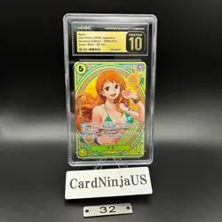 CGC 10 PRISTINE Nami EB03-053 SP SR Parallel ONE PIECE Card Heroines edition 32 - Image 1