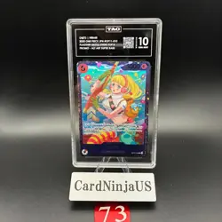 TAG 10 GEM MINT Hibari OP11-010 SR Flagship Battle Prize - ONE PIECE Card Game - Image 1