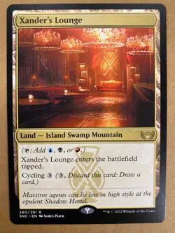 MTG 1x Xander's Lounge 260 Streets of New Capenna Magic the Gathering Card x1 NM - Image 1