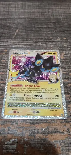 Pokemon 25th Luxray GL LV.X 109/111 Celebrations: Classic Collection Holo Card - Image 1