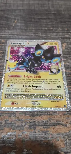 Pokemon 25th Luxray GL LV.X 109/111 Celebrations: Classic Collection Holo Card - Image 3