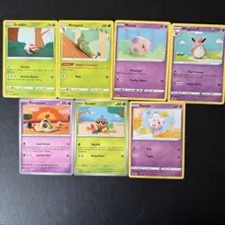 Pokemon TGC Seven Asako Ito crocheted art cards - Image 1