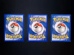 1999 POKEMON TCG - VINTAGE WOTC - BASE SET - COMMON - 3 CARD LOT - HP - Pidgey - Image 2