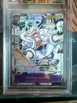 One Piece Card Game The Best Monkey D Luffy Manga Alt Art PRB01 BGS 10 - Image 4