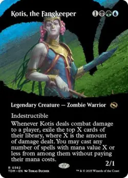 Kotis, the Fangkeeper (Borderless) -Foil Near Mint MTG Tarkir: Dragonstorm - Image 1