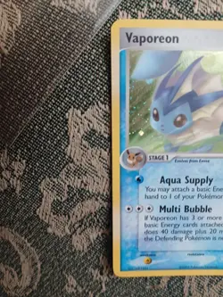Vaporeon 19/115 Ex Unseen Forces Reverse Holo Rare LP Pokemon Card - Image 3