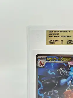 BGS 10 GOLD Pokemon Card Japanese Mega Charizard X ex SAR 110/080 MEGA Inferno X - Image 2