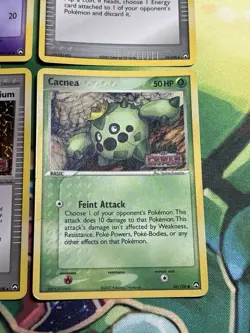 Ex Power Keepers 2007 Stamped Set Era Reverse Holo 4 Pokemon Card Lot - Image 4
