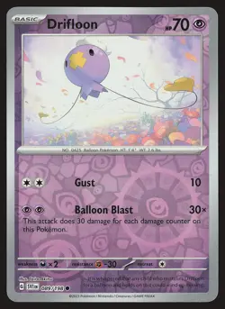 SV01: Scarlet & Violet Base Set Drifloon #089/198 Reverse Holo Pokemon Card - Image 1