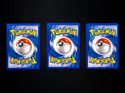 2000 POKEMON TCG - VINTAGE WOTC - BASE SET 2 - 3 CARD LOT - Weedle Magnemite MP - Image 2