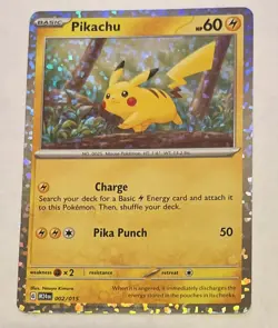 McDonald's Pikachu Holo Card 002/015 Pokemon TCG - Image 1